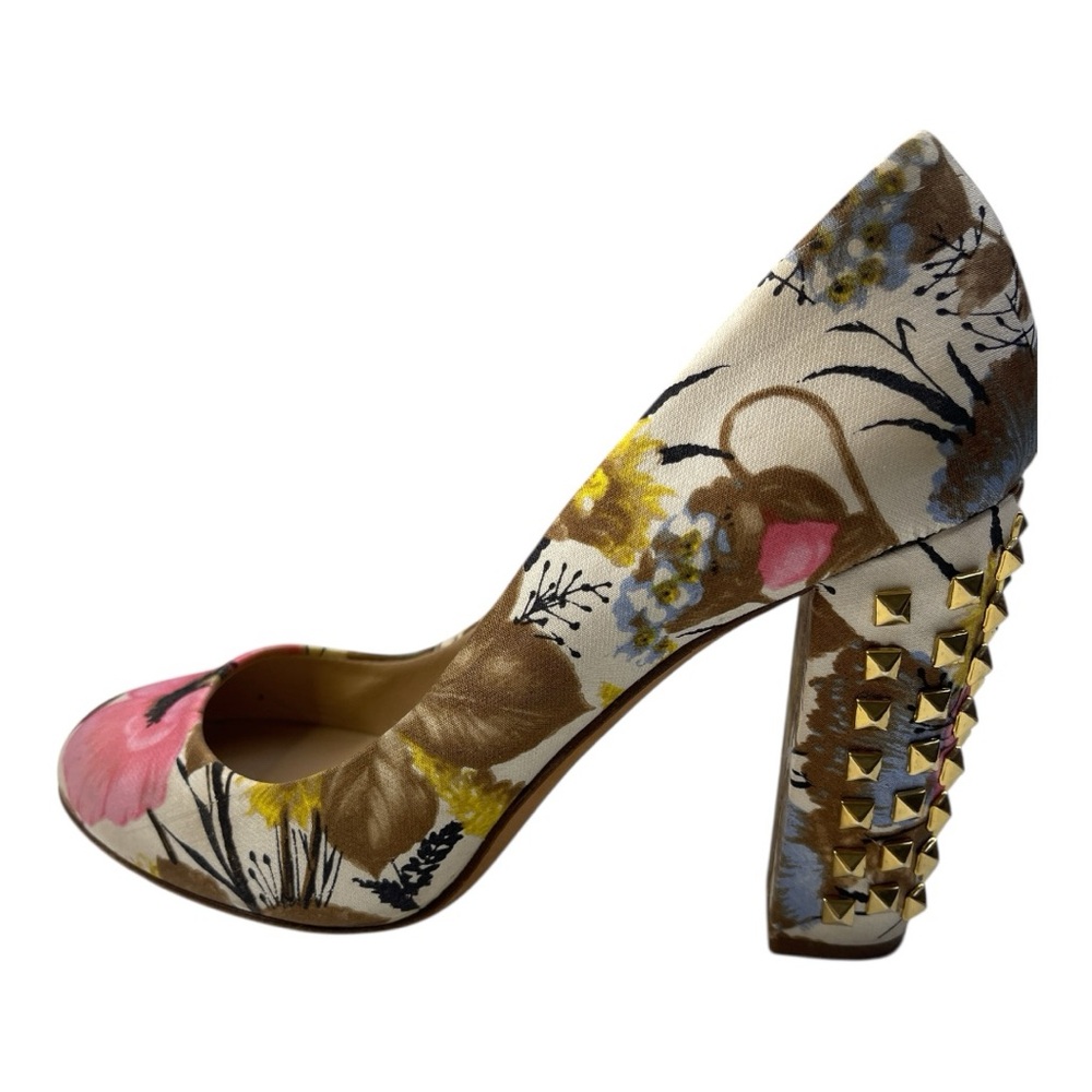 J. Crew Pink and Brown Heels with Chic Design